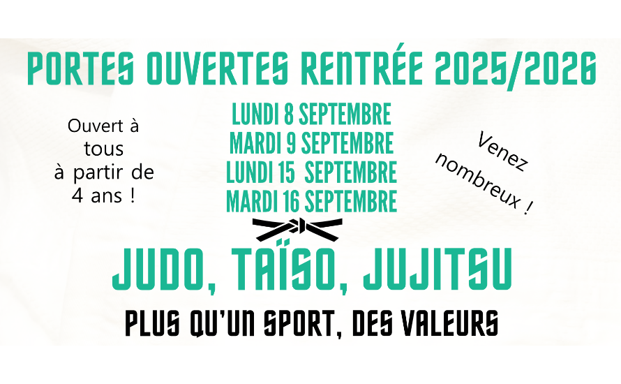 Portes ouvertes rentrée 2025 / 2026