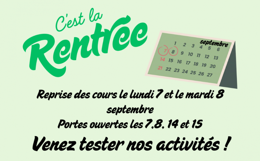 Rentrée saison 2026 / 2027